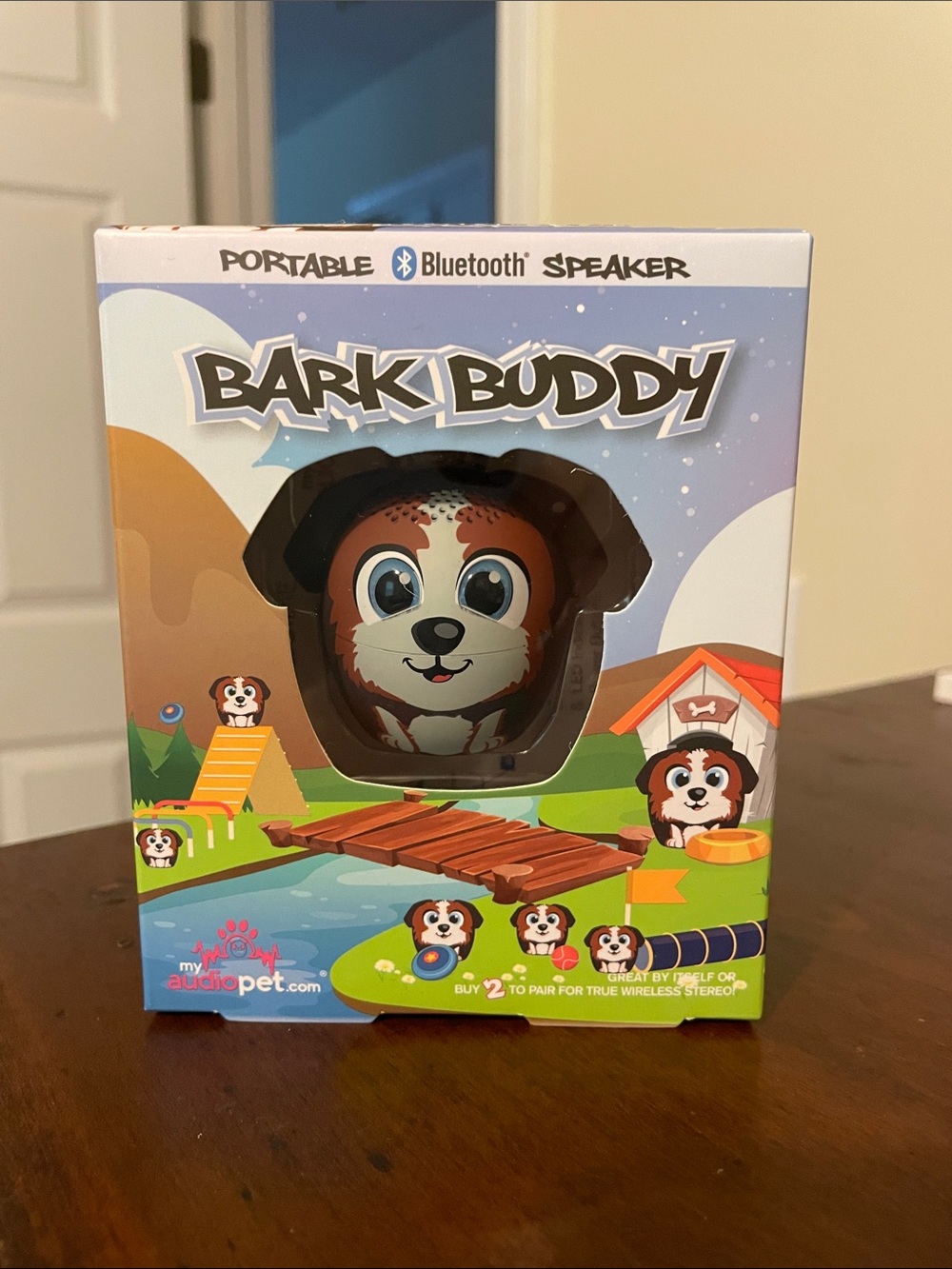 Bark Buddy Portable Bluetooth Speaker — Brown